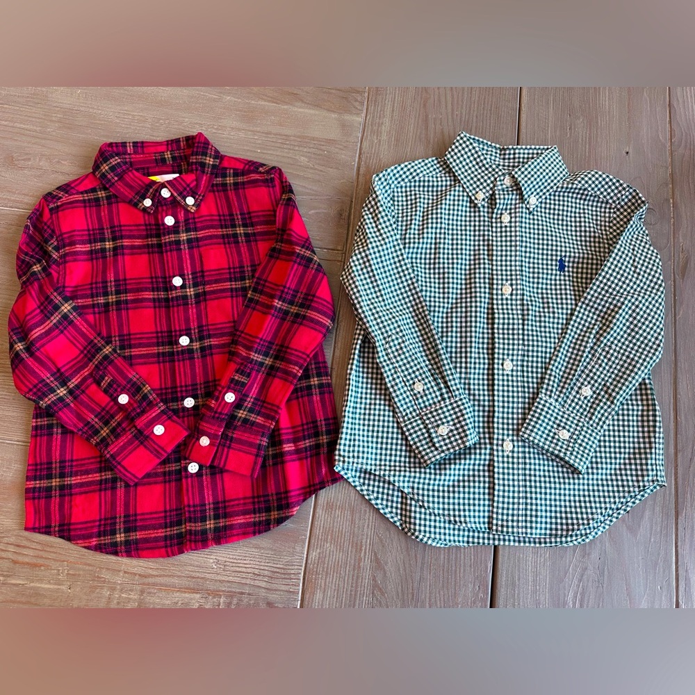 Ralph Lauren & Epic Threads Holiday Button Down size 3T LOT
